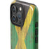 Jamaican Flag Dark Wood iPhone 16 Pro Impact Case